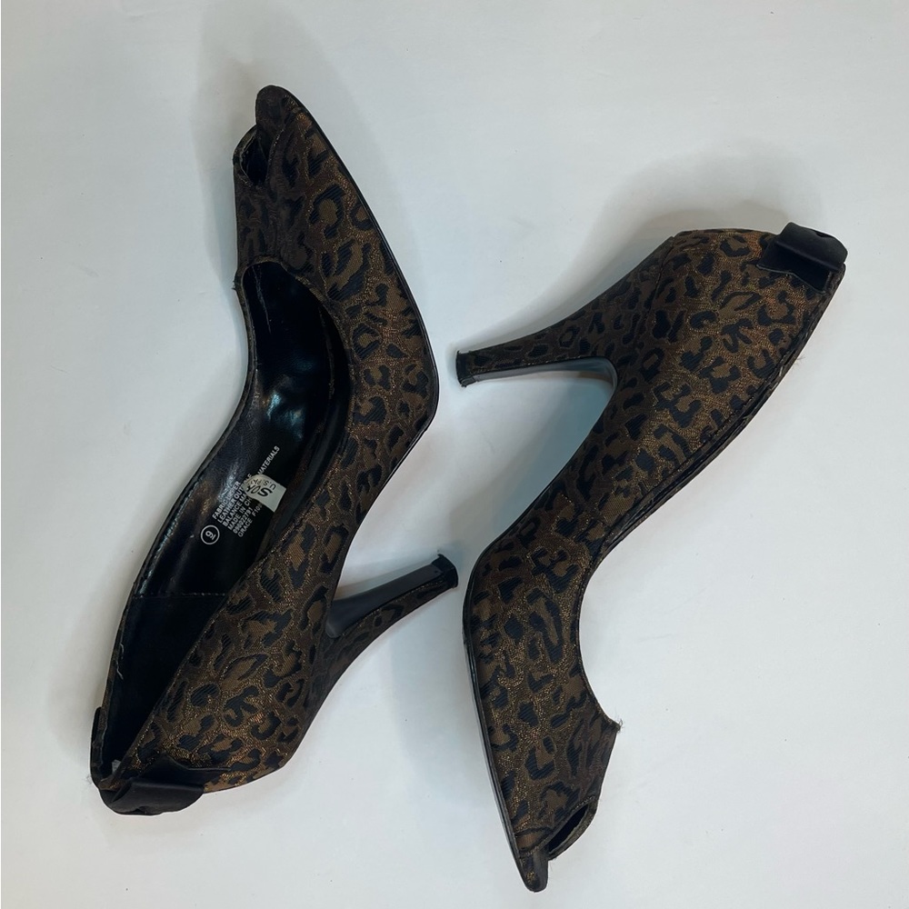 Women’s Hollywould for Target Brown & Black Leopard Print US Size 9 Heels